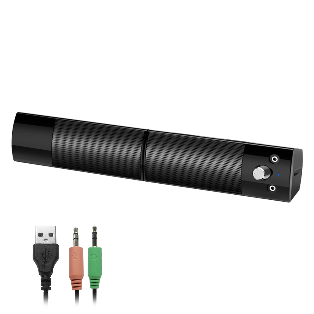 V-117 USB настольный компьютерный динамик стереозвук домашний сабвуферный