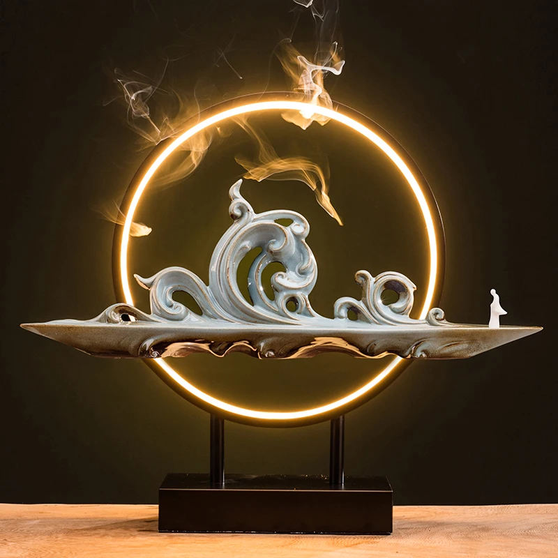 

Подставка для курильницы «Водопад», электрическая керамическая горелка в арабском стиле, башня, подсвечник