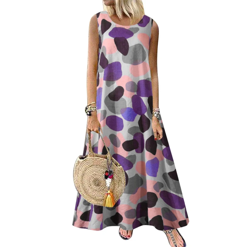 Летнее богемное пляжное платье размера плюс m 5xl женское повседневное летнее