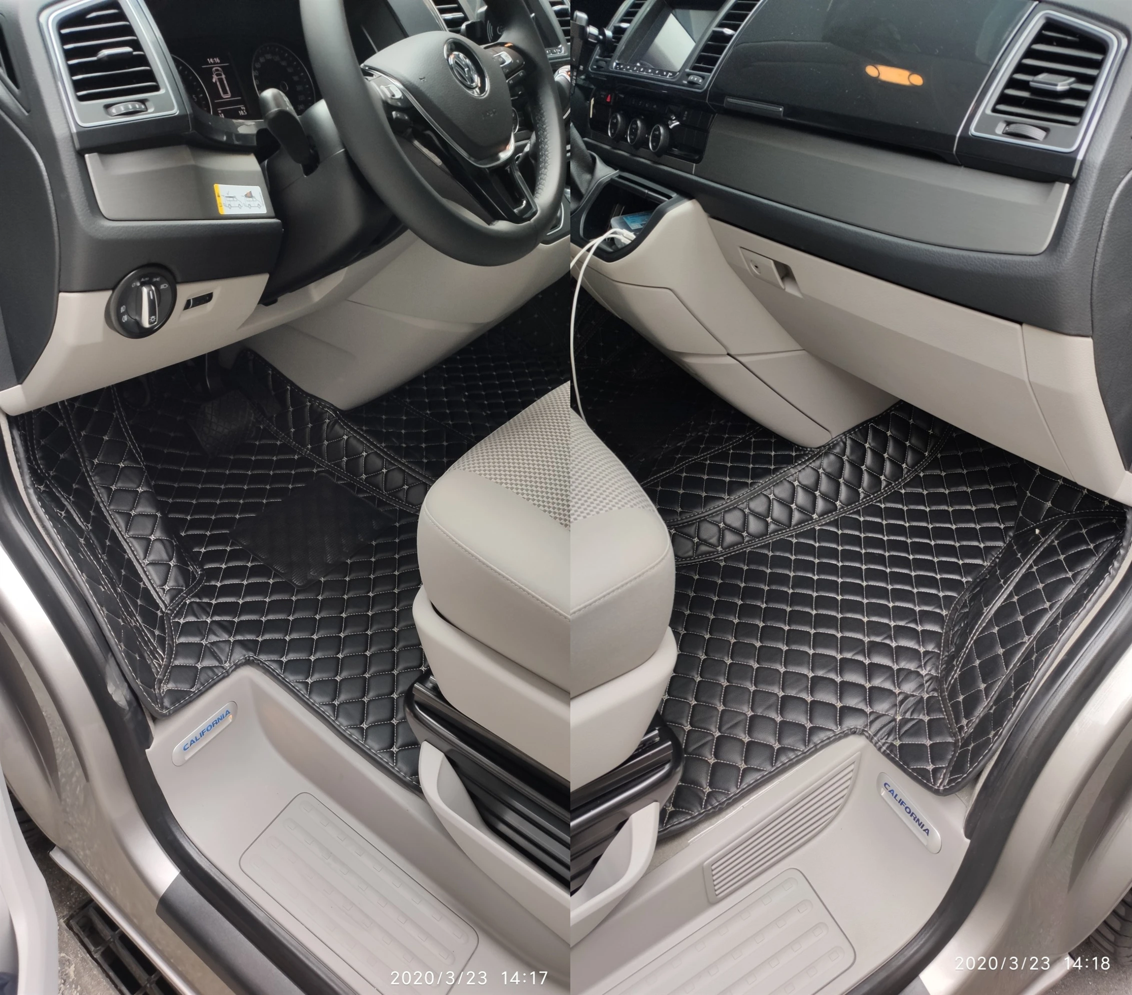 Автомобильные коврики на заказ для левого и правого руля Volkswagen Multivan Transporter T5 2019 2015