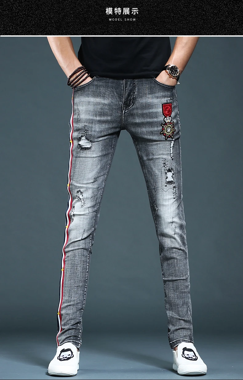 

Jeans YK12295 Fashion 2021 Runway Luxury famous Brand European Design party style Men's Clothing