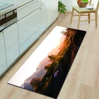 modern landscape kitchen carpet entrance doormat bedroom hallway floor mat bathroom water absorption anti slip long rug