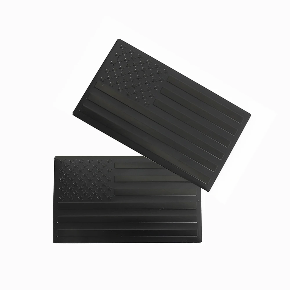 2 шт. 12 5x7 8 см все черный американский флаг США наклейка в полоску металлические