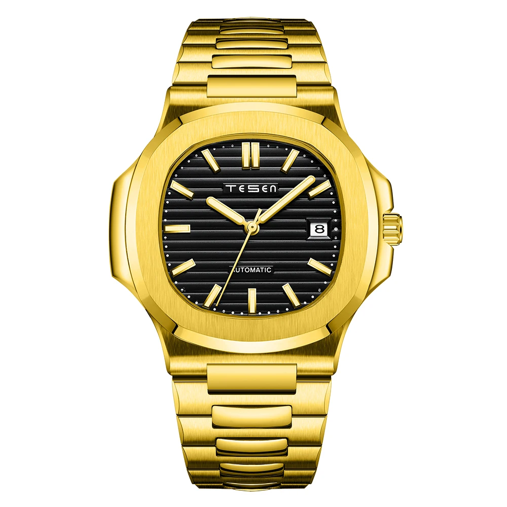 Мужские автоматические часы TESEN роскошные Брендовые спортивные мужские военные
