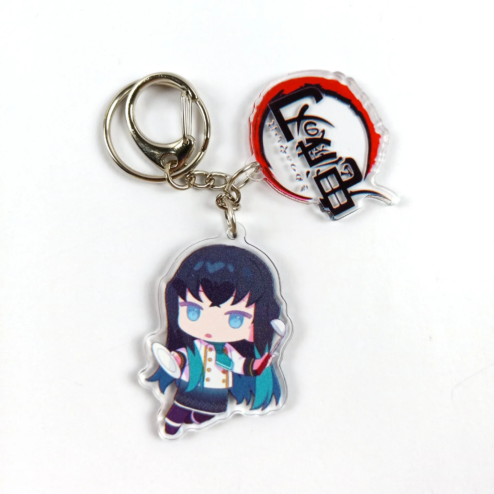 

17Style Brinco Blade Of Ghost KeyChains Kamado Tanjirou Pompom Yaiba Keyrings Anime Demon Slayer Key Chains Pendant Accessories
