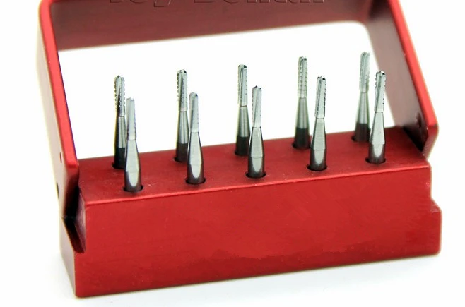 10 шт./компл. стоматологические буры/сверла из карбида вольфрама высокоскоростной