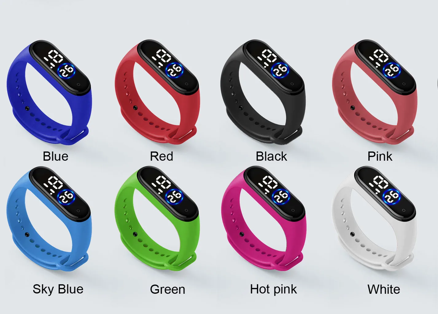 2020 NEW Men's Women's Sport Led Digital Watch Hand Ring Sports Fashion Electronic Silicone Eectronic | Наручные часы