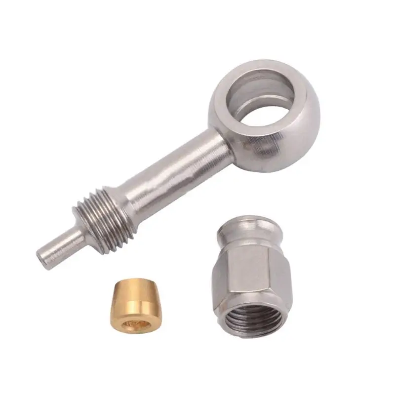 

Universal AN3 10mm Stainless Steel Engine Hydraulic Brake Hose Fitting Ends Adapter Fuel Pipe Joint for Car Auto Motorcycle W91F