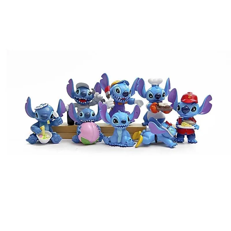 

Disney 24pcs/lot Anime Lilo & Stitch PVC Action Figures Toy Cartoon Stitch Figure Collection Model Kids Children Christmas Gifts