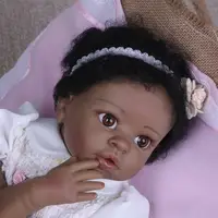 Black African American Ethnic Biracial Toddler 22'' Reborn Baby Doll Boy Toddler Girl Toys For Kids Toddler Boy Toys