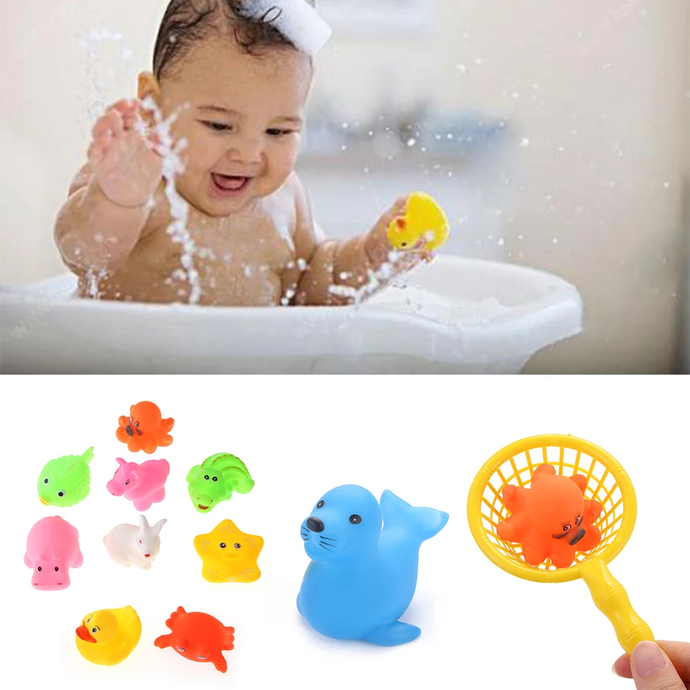 10 шт. мягкие игрушки для купания в виде животных|Игрушки ванной| |