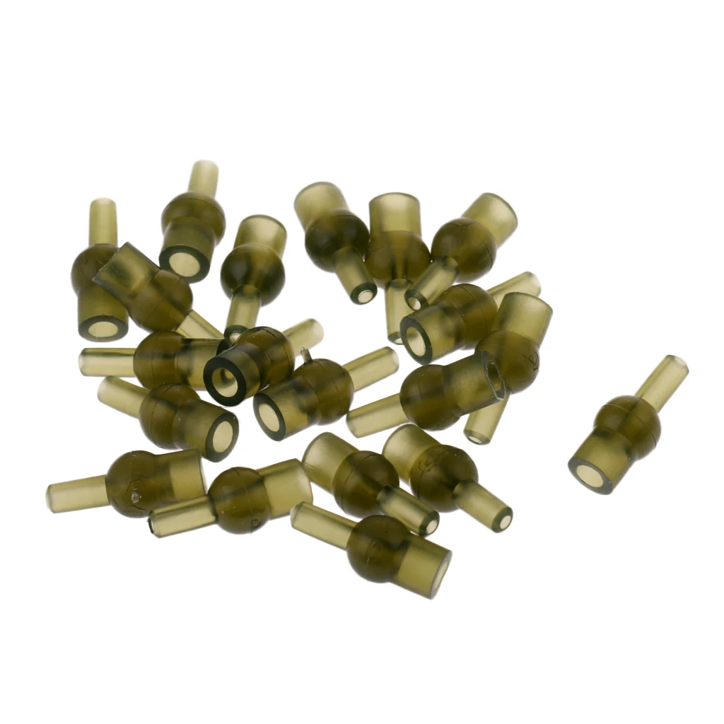 20pcs Tulip Beads Quick Change Rubber Cap Knot Protector for Carp Fishing | Спорт и развлечения