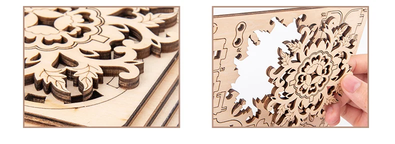 

2021 New Wooden 3D Assembled Creative Diy Puzzle Wooden Mechanical Transmission Antique Box Model Assembled Toy Gift