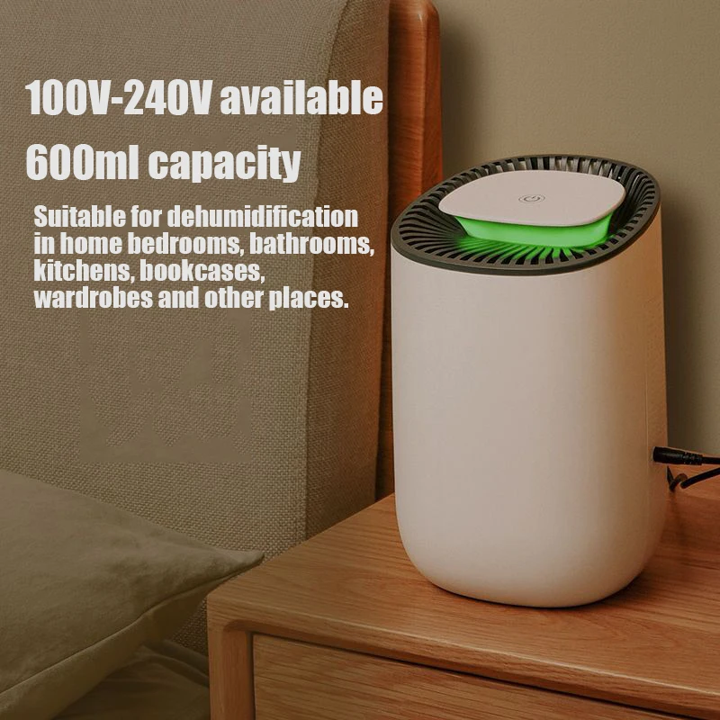 Electric Dehumidifier Air Dryer 600ml Household Electric Drying Machine Bedroom Dryer Bathroom Dehumidification/100V-240V