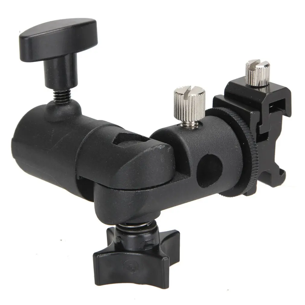 

E Shape Universal Metal Flash Bracket Stand Hot Shoe Speedlite Umbrella Holder Umbrella Mount Adapter for Photo Studio ACEHE