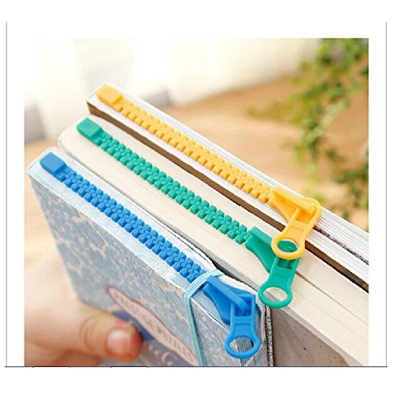 2020 5 шт./компл. Новая креативная Закладка на молнии Книжная страница с отметками