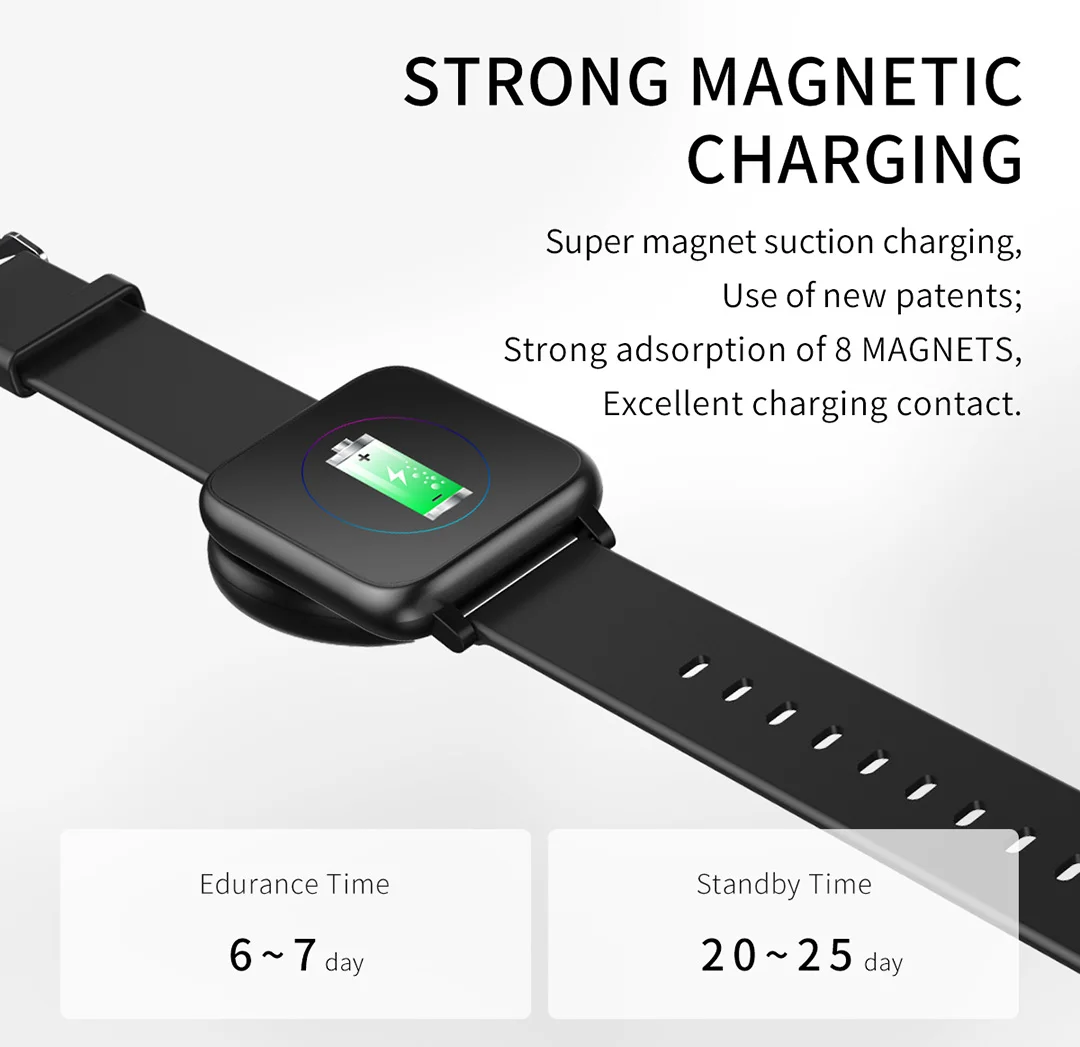 

Blulory BW1 Bluetooth Smart Watch Men Blood Pressure watch Women Watches Band Sport Tracker For Android IOS