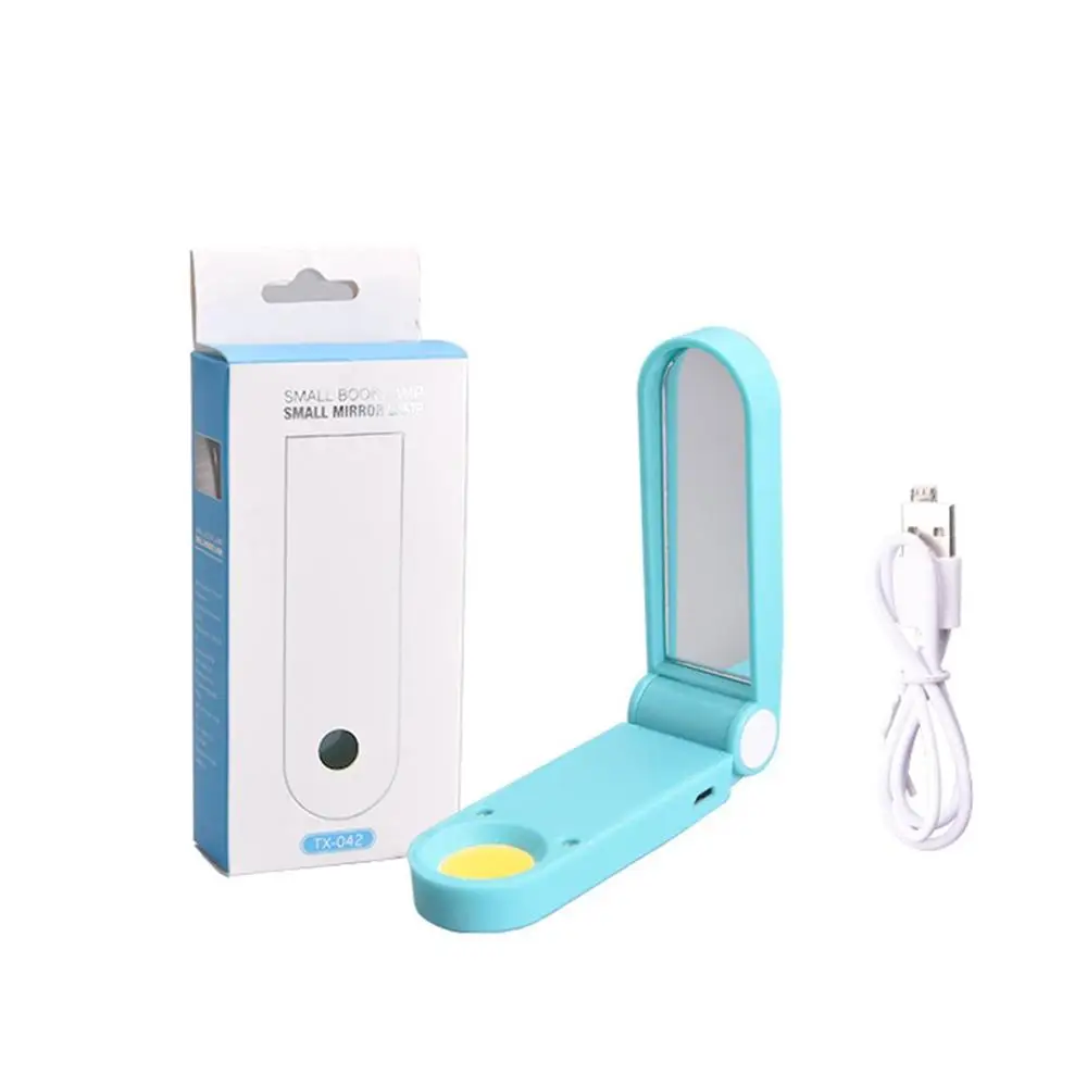 Портативное карманное мини зеркало для макияжа квадратное складное с