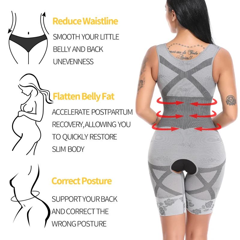 Комбинезон Корректирующее белье утягивающее для всего тела Женский корсет
