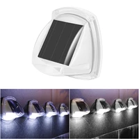 8 leds solar wall lights outdoor led waterproof sink lights solar powered for fence roof gutter garden yard roof wall lamp
