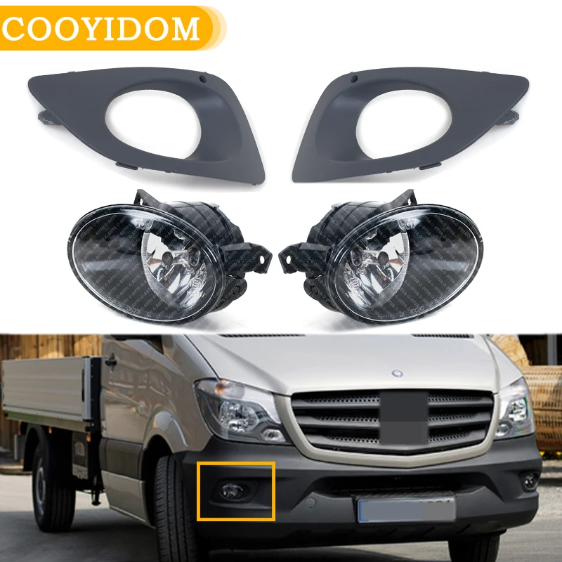 

1Set New Left Right Front Fog Light Foglamps With Cover For Mercedes-Benz Sprinter W906 9068203861 9068203961 car-styling