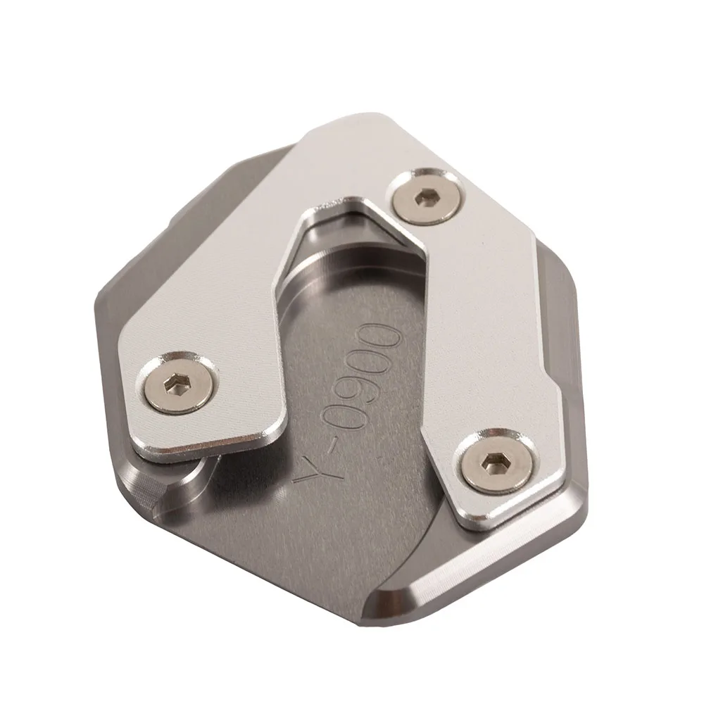 Gray Motorcycle Enlarge Kickstand Side Stand Widening Base Extension Plate Pad For Yamaha MT 09 Tracer- XSR900 - Цвет: Gray