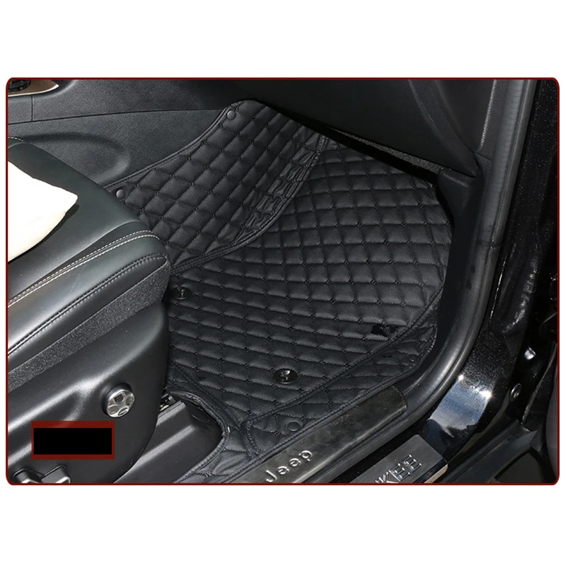 Lsrtw2017 кожаные автомобильные коврики для jeep grand cherokee wj 1999 2000 2001 2002 2003 2004 аксессуары для укладки волос крышка авто ковер