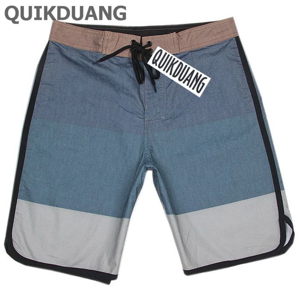 Шорты QUIKDUANG мужские пляжные быстросохнущие спандекс эластан Модные Бермуды