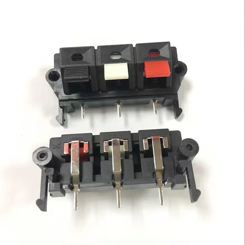 

100 шт. WP3-19 3-портовый усилитель динамика зажим для проводов аудио терминал Рог провод разъем Клеммный переключатель светодиодный тестовый зажим питания