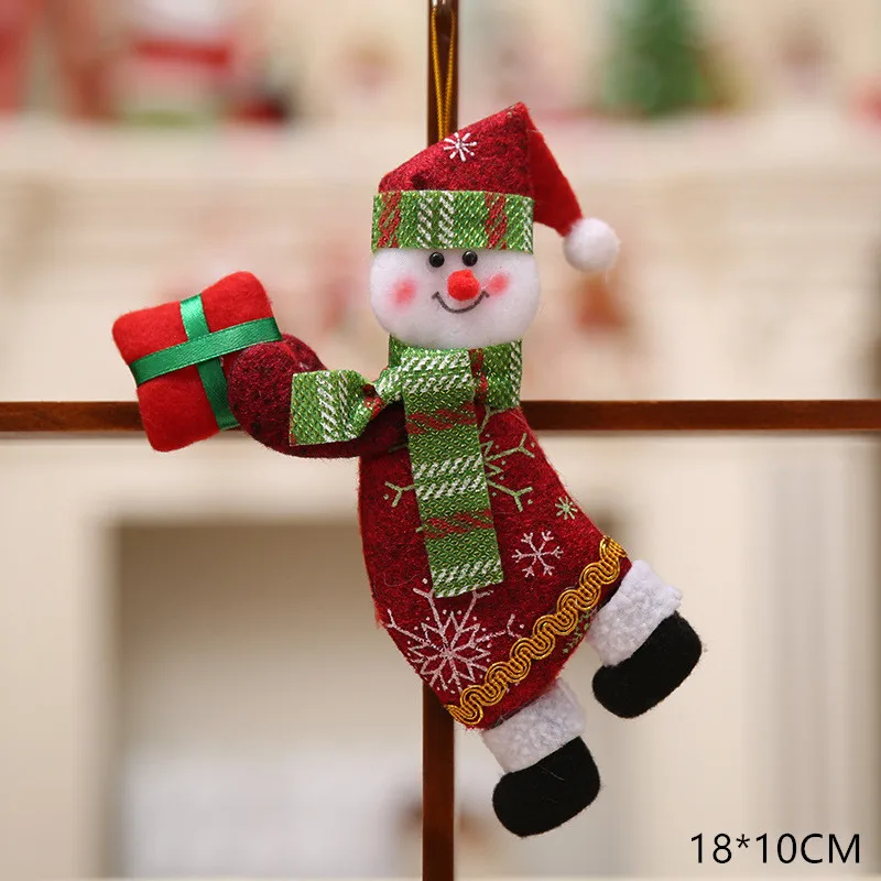 snowman Новогодний Санта-Клаус Снеговик Лось новогодние куклы Noel Deco Рождественская елка украшение для дома Рождество Navidad подарок для детей - Цвет: snowman