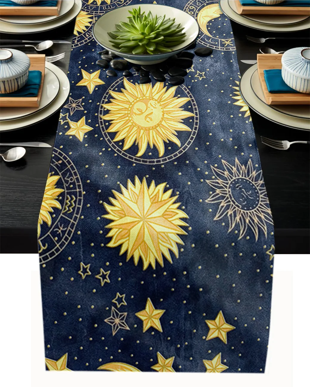 

Солнце Луна и Вселенная Небо Настольная дорожка свадебный стол Декор вечерние обеденный Настольная дорожка домашняя декорация для дома и о...