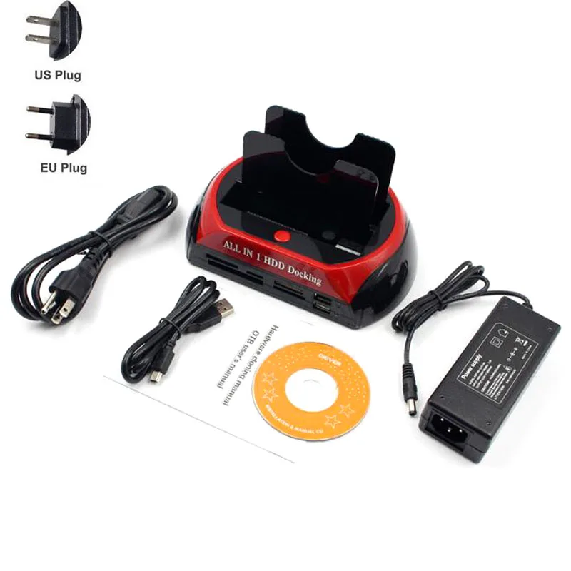 Док станция для жёсткого диска IDE/SATA 2 5 дюйма 3 дюйма|Адаптеры AC/DC| |