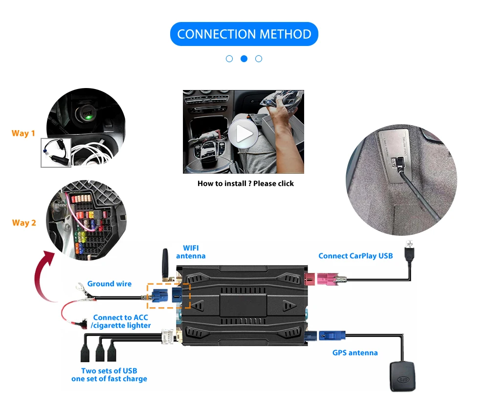 

PX6 Android 9.0 car radio for Volvo Benz Wireless CarPlay Upgrade box Adapter multimedia player GPS navigator