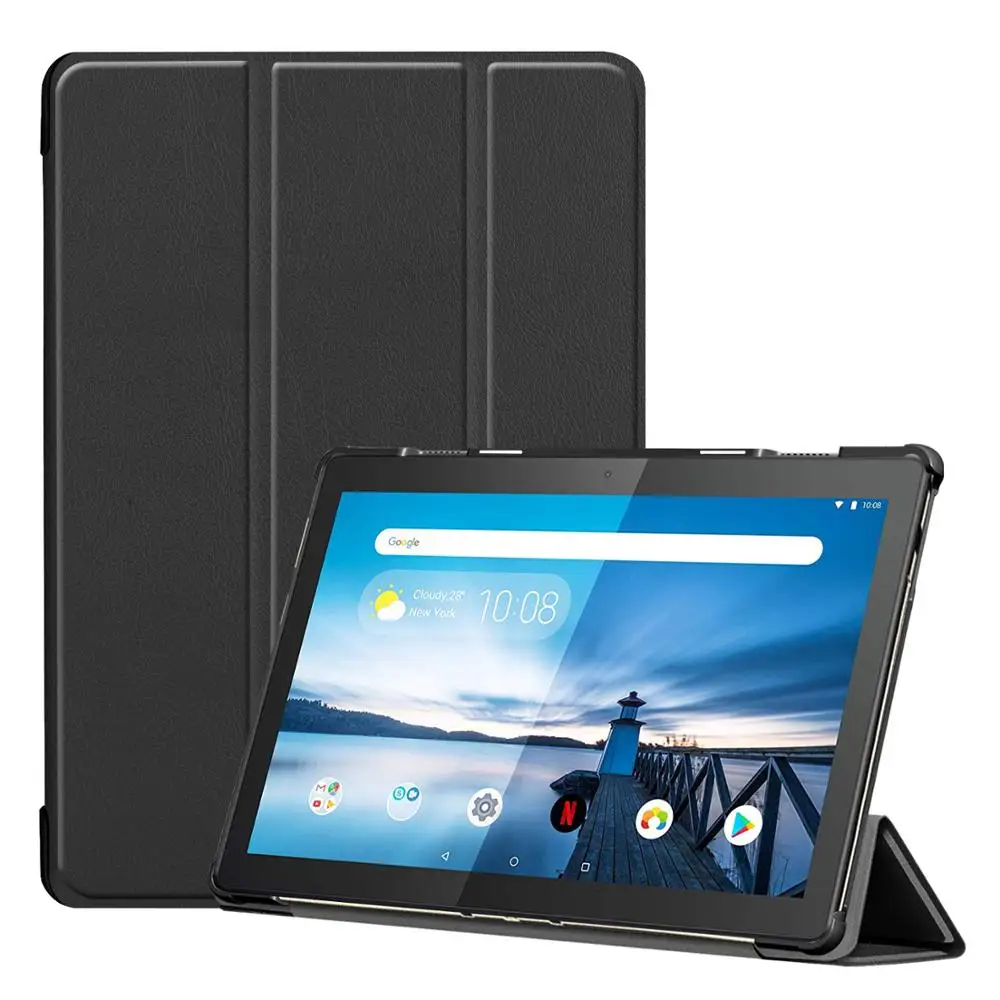 Чехол для Lenovo Tab M10 тонкий легкий тройной чехол с подставкой планшета 10 1 дюйма