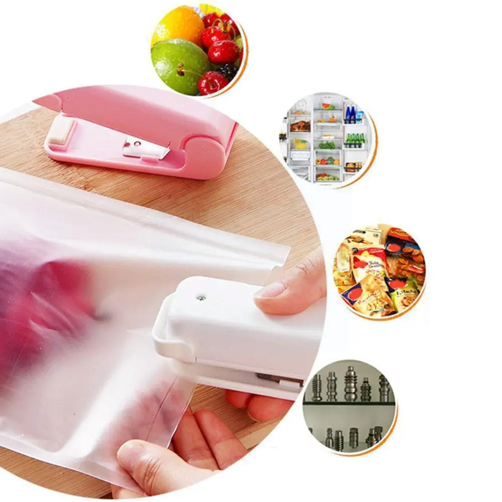 

1pc Portable Mini Heat Sealer Home Heat Bag Plastic Bag Storage Bag Machine Packaging Clips Sealing Kitchen I8w9 Snacks Foo H3h7