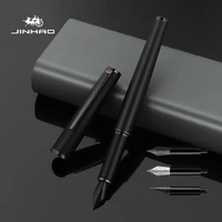 black metal fountain pen titanium black eff nib high quality tree texture excellent writing gifts for business office supplies