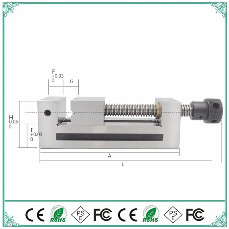 

High Manual Precision Machine vise 2" 2 inch Right Angle Vise Grinder CNC Vise Gad Tongs For Surface Grinding Machine