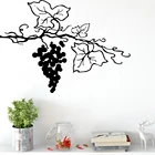 Роскошная Наклейка на стену с виноградом, домашний декор для девочек, наклейка на стену для детской комнаты, виниловые художественные наклейки