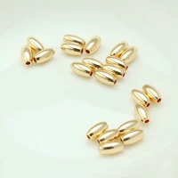 10pcs 47 5mm 14k gold color plated brass beads spacer beads high quality diy jewelry accessories