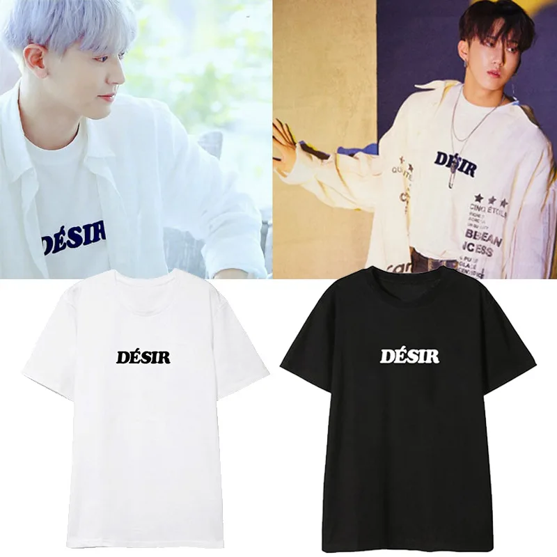 Футболка унисекс с коротким рукавом свободная летняя рубашка Kpop Stray Kids SPEAR B Exo Чан