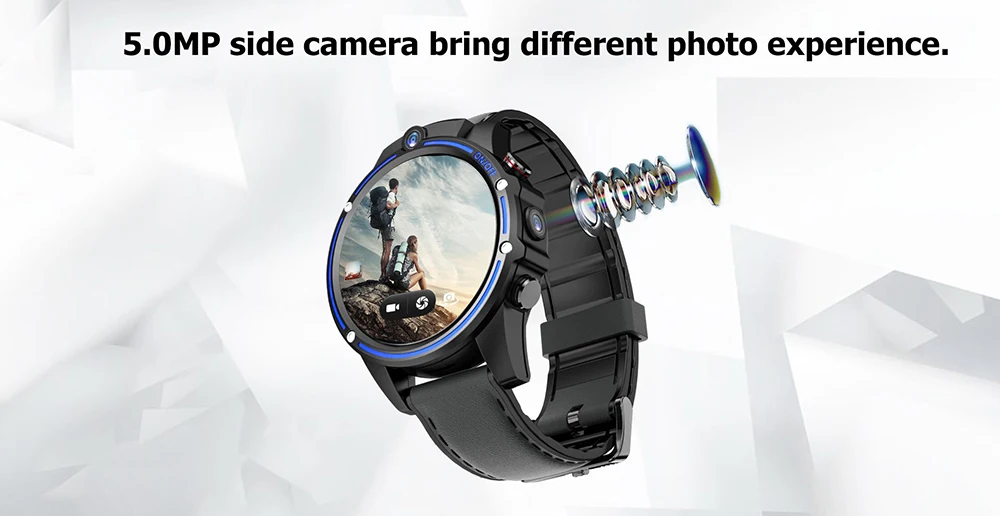 Оригинальные Смарт-часы Kospet Vision 4G 1,6 ''ips MTK6739 3 ГБ ОЗУ 32 Гб ПЗУ Android 7,1 часы телефон gps GLONASS 8MP+ 5MP 800mAh