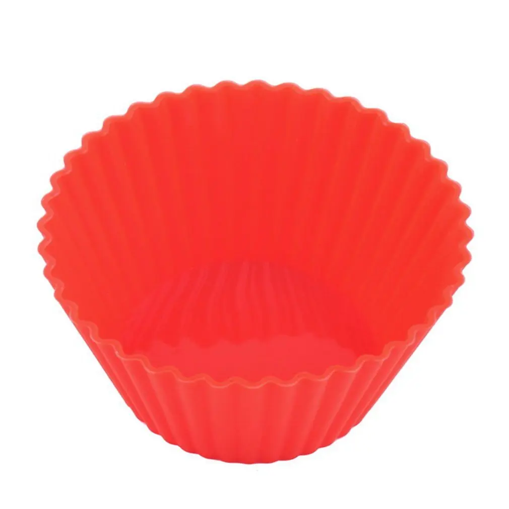 

Hot 12 pcs Home Kitchen Use Silicone Cake Muffin Chocolate Cupcake Liner Baking Cup Cookie Mold Cupcake Baking Cake Mold