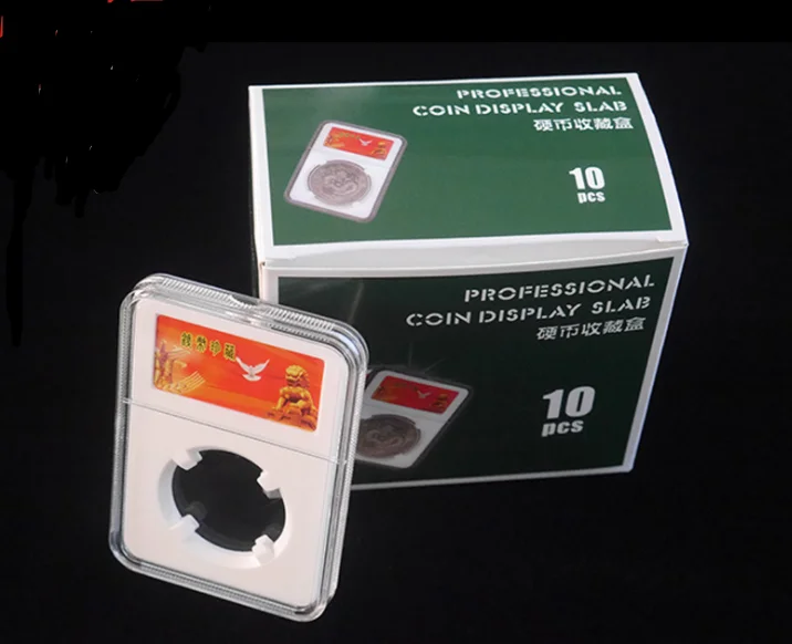 10pcs/set 25MM 27MM Clear Coin Capsules Caps Transparent Coincapsules For Coins Protective box 30Set | Мебель
