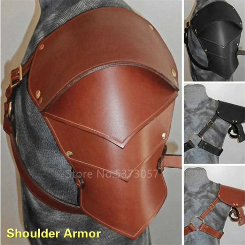 

Men Medieval Accessory Viking Pirate Costume Shoulder Armor Vintage Gothic Warrior Cosplay Harness Fancy Battle Knight Pauldrons