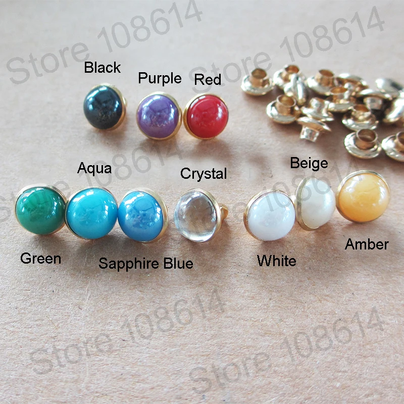 50 шт. купол Стразы для ногтей исправить FlatBack шитье стразами ткань одежды