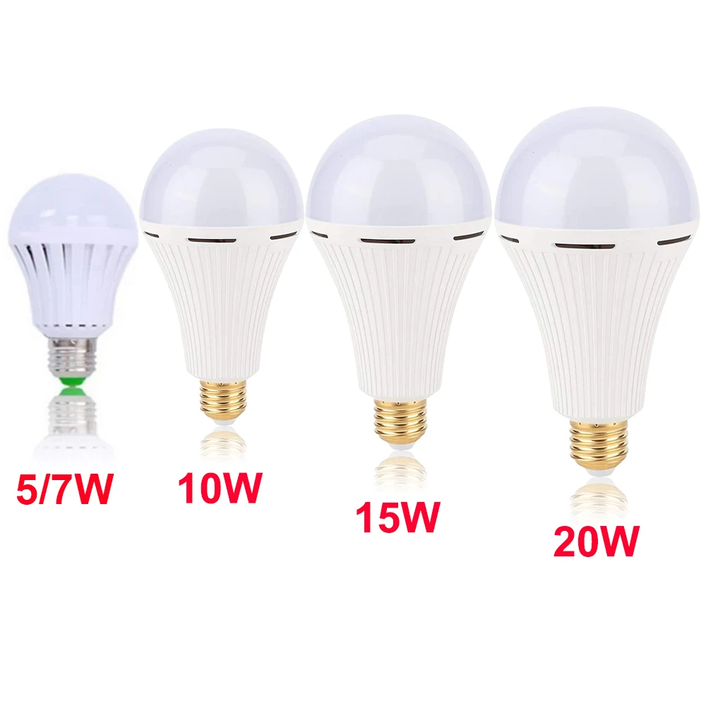 Rechargeable Emergency LED Light Bulb E27 Lamp Magic light bulb with water on the smart emergency rechargeable | Освещение