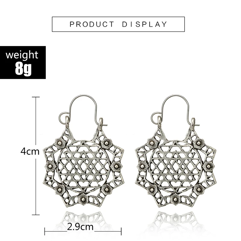 Богемные винтажные этнические Висячие серьги для женщин женские свадебные