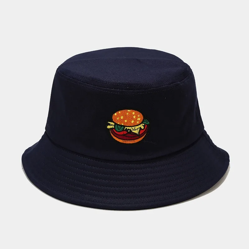 Панама с гамбургерами для мужчин и женщин мультяшная Кепка фаст-фуда уличный