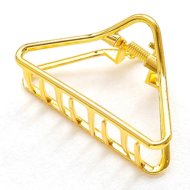 

New Fashion Women Gold Geometric Simple Alloy Hollow Hair Clips Hairpin Headband Hair Holder Claw Vintage Hair Accessories