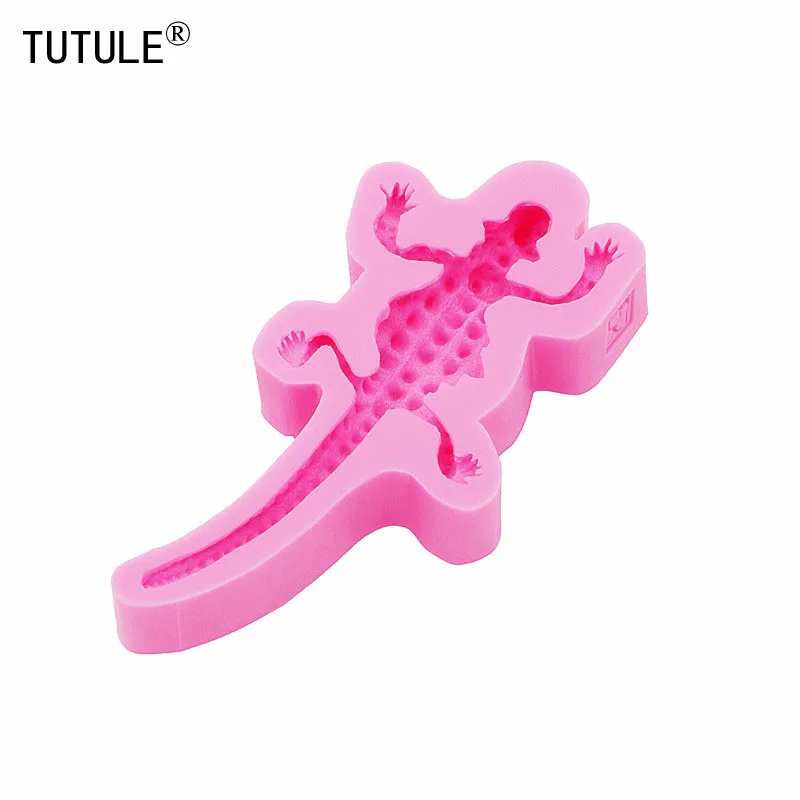 Силиконовая форма в виде ящерицы силикон торт конфеты глина животные готовка